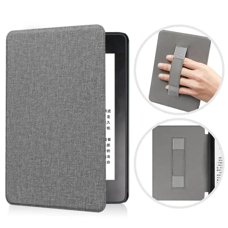 For Kindle 11th Generation 2024 Case 6'' with Hand Strap Kindle 6 inch Case Ebook C2V2L3 Auto Wake Sleep Cover PU Leather Funda