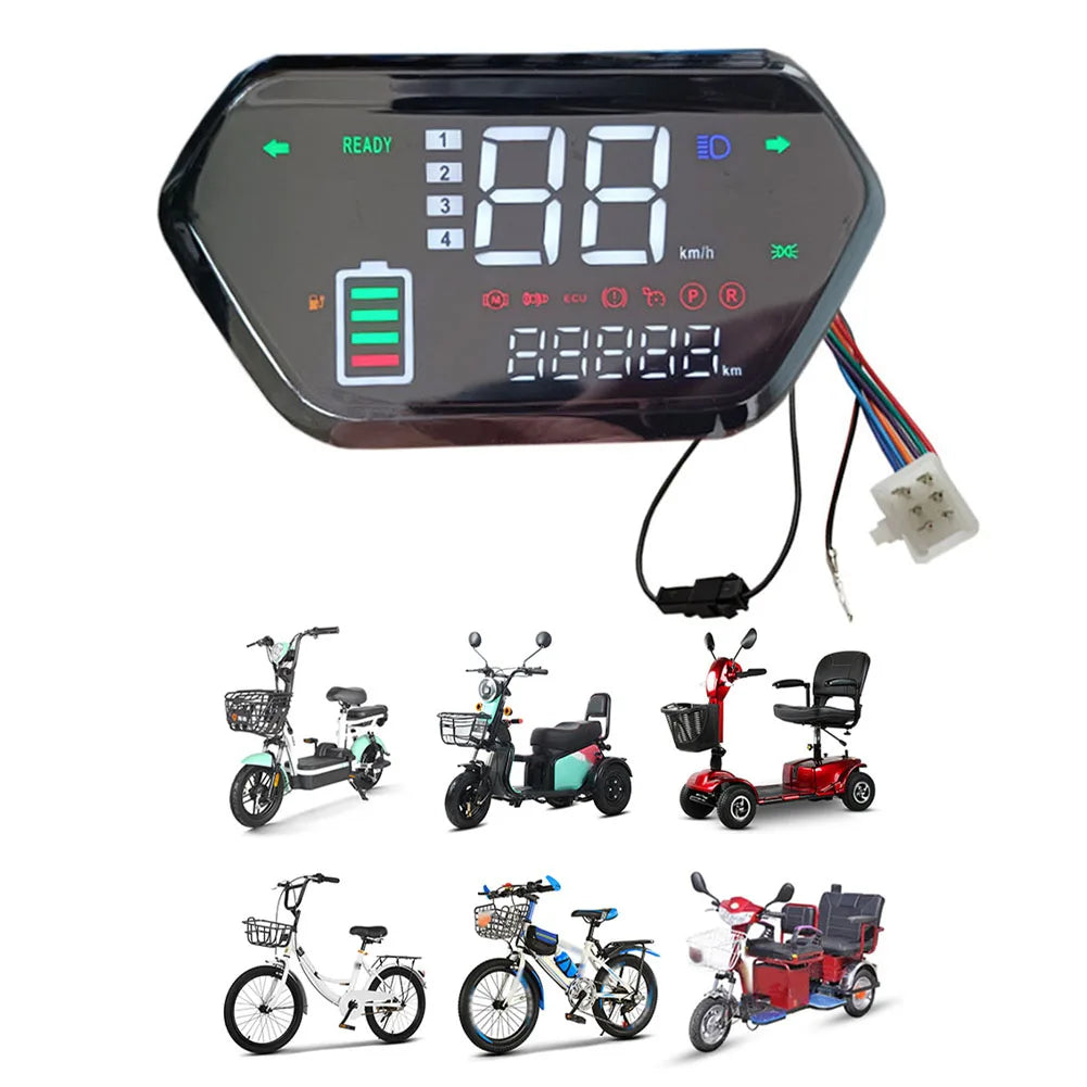 48-72V Ebike LCD Display Speed Control Panel For Electric Scooter Motor Controller Display Electric Bicycle Accessories