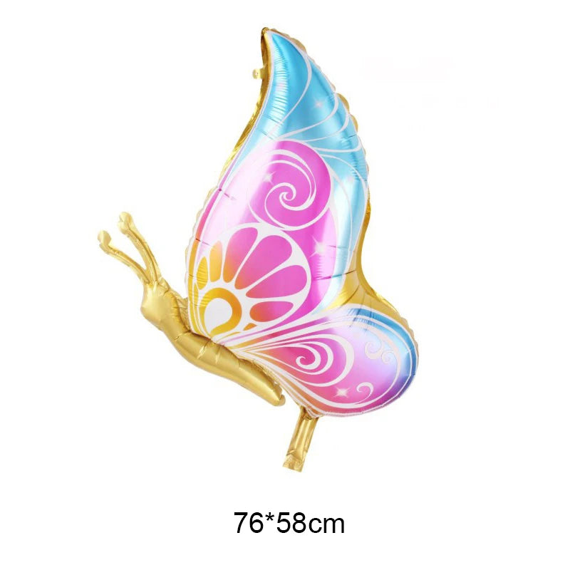 Large Butterfly Aluminum Foil Balloons Butterfly Helium Air Globos Birthday Party Decorations Baby Shower Kids Toy Photo Props