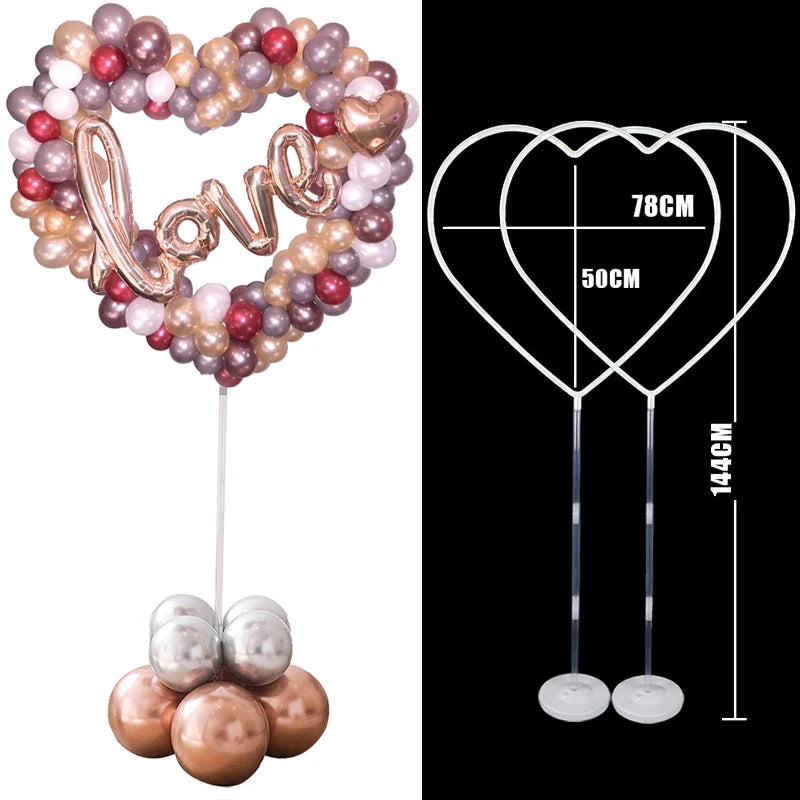 1/2 set Latex Balloon Holder Balloons Stand Column Metallic Balloons Baby Shower Kids Birthday Party Wedding Decoration Supplies