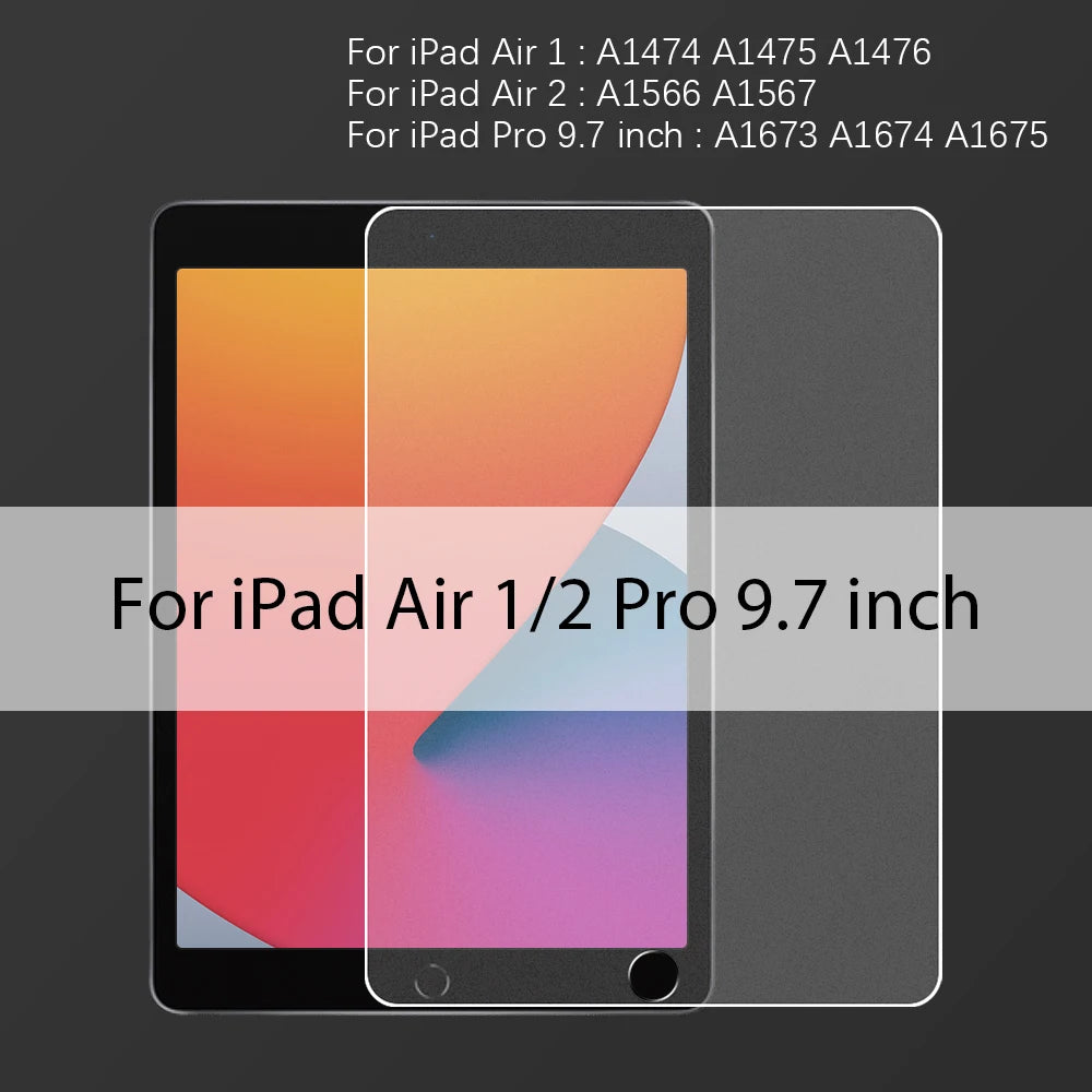 Matte Tempered Glass Screen Protector For Ipad Air 11 5 4 M2 Mini 6 Pro 13 M4 12.9 10 9 10th 9th Generation 10.2 2024 Paper Film