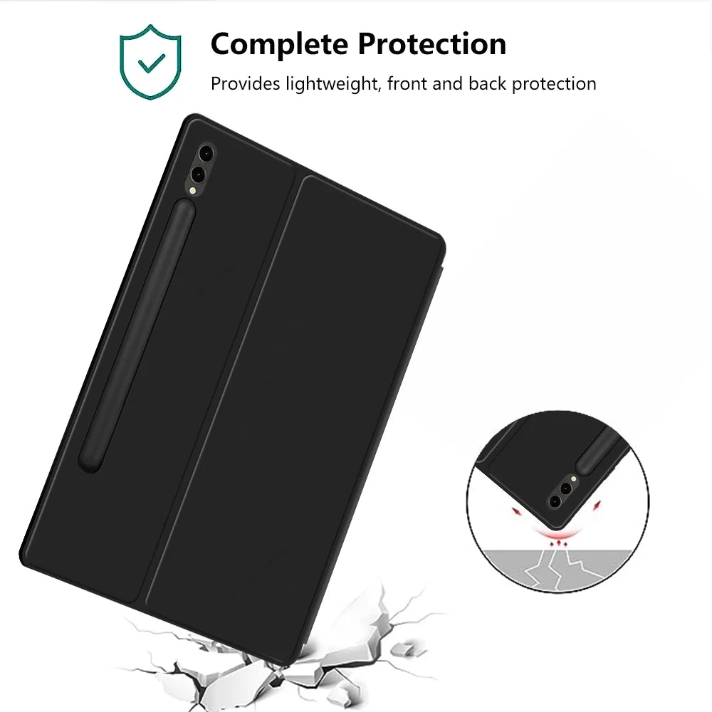 Magnetic Case for Samsung Galaxy S9 S8 Ultra Case Tablet Cover for Galaxy Tab S7 S9 FE Plus Case Slim Protective Leather Funda
