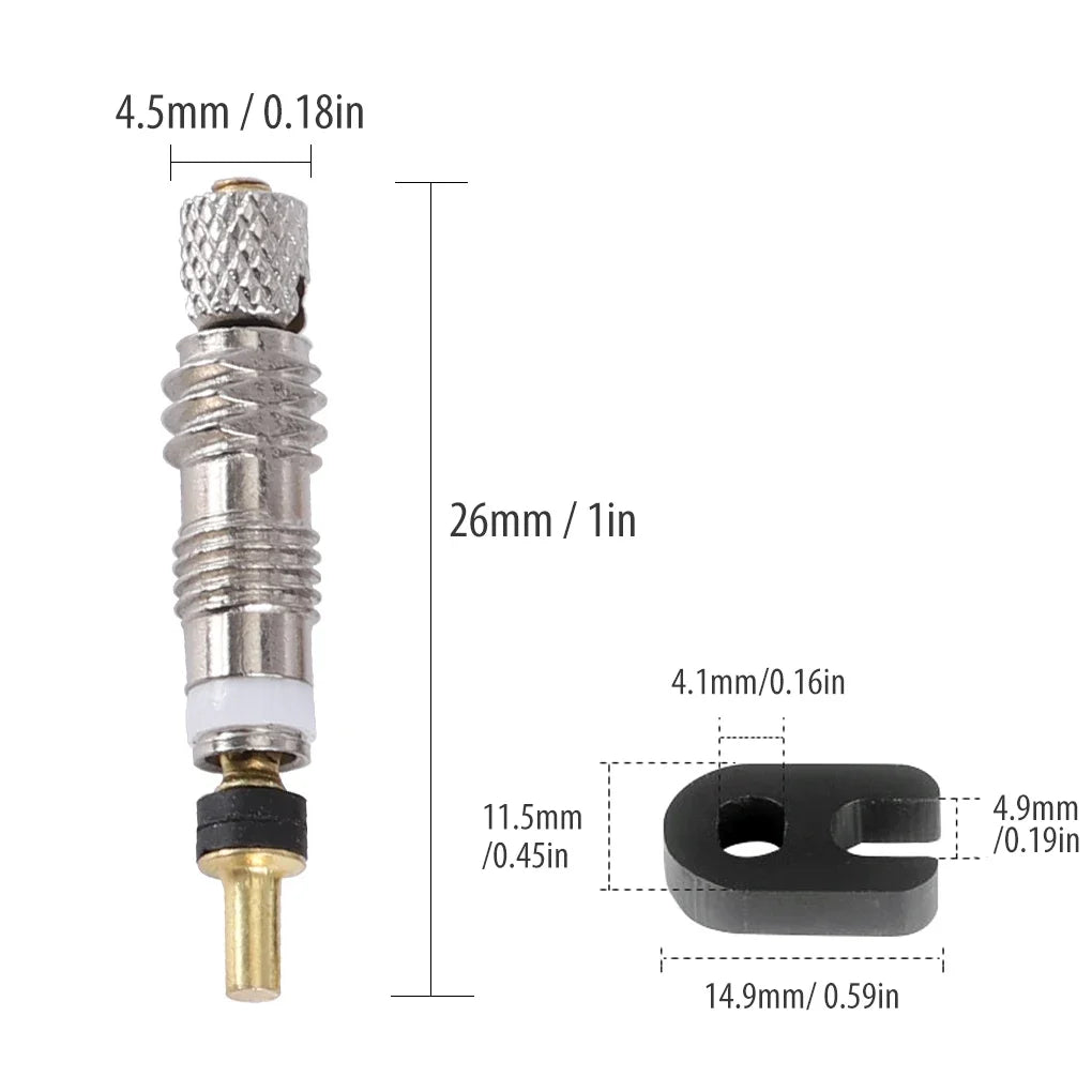 Bicycle Removable Presta Valve Core Bike Replacement Brass Tubeless Core Remover Tool for Tubeless for Road MTB Bike