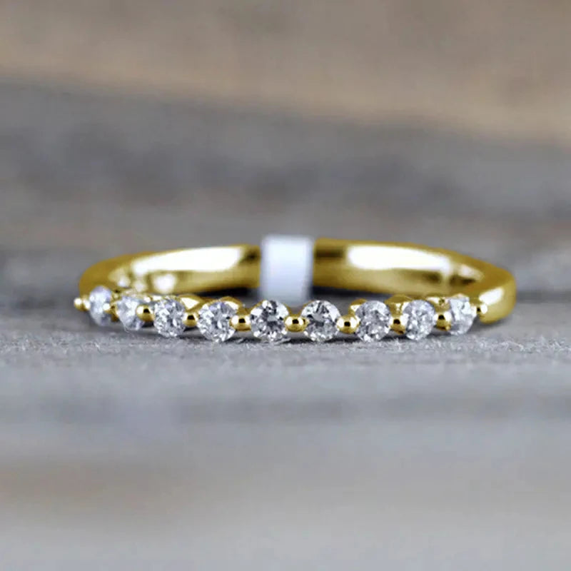Cubic Zirconia Thin Rings for Women Wedding Engagement Accessories Minimalist Female Rings Statement Jewelry Drop Ship