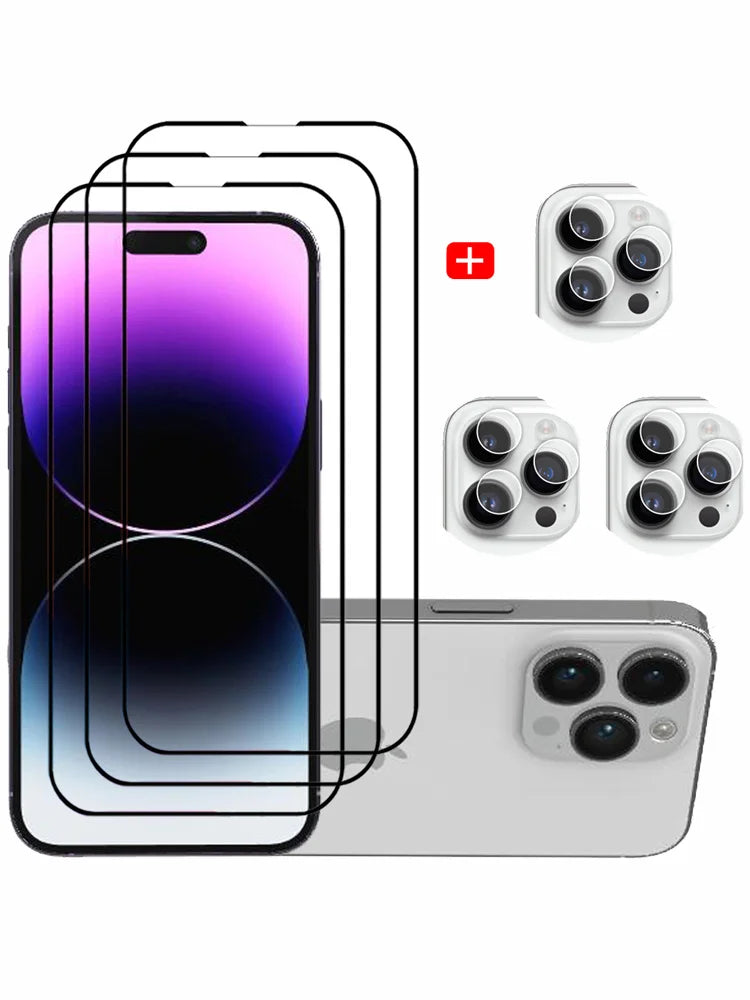 1~3 PCS Camera Protector For iPhone 16 15 Pro Max Camera Lens Film For APPle iPhone 15 ip 14 13 Mini 12 11 Pro Accessorios iPhone15 Pro Protege Camera Protection iPhone 15Pro lens glass