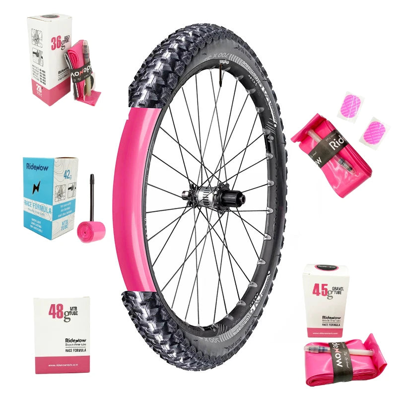 RideNow TPU Bike Inner Tube 700C X18 23 25 28 32 35 37 40C MTB Gravel Ultralight Bicycle Tire 26 /27.5 /29 Inch with Patch Kit