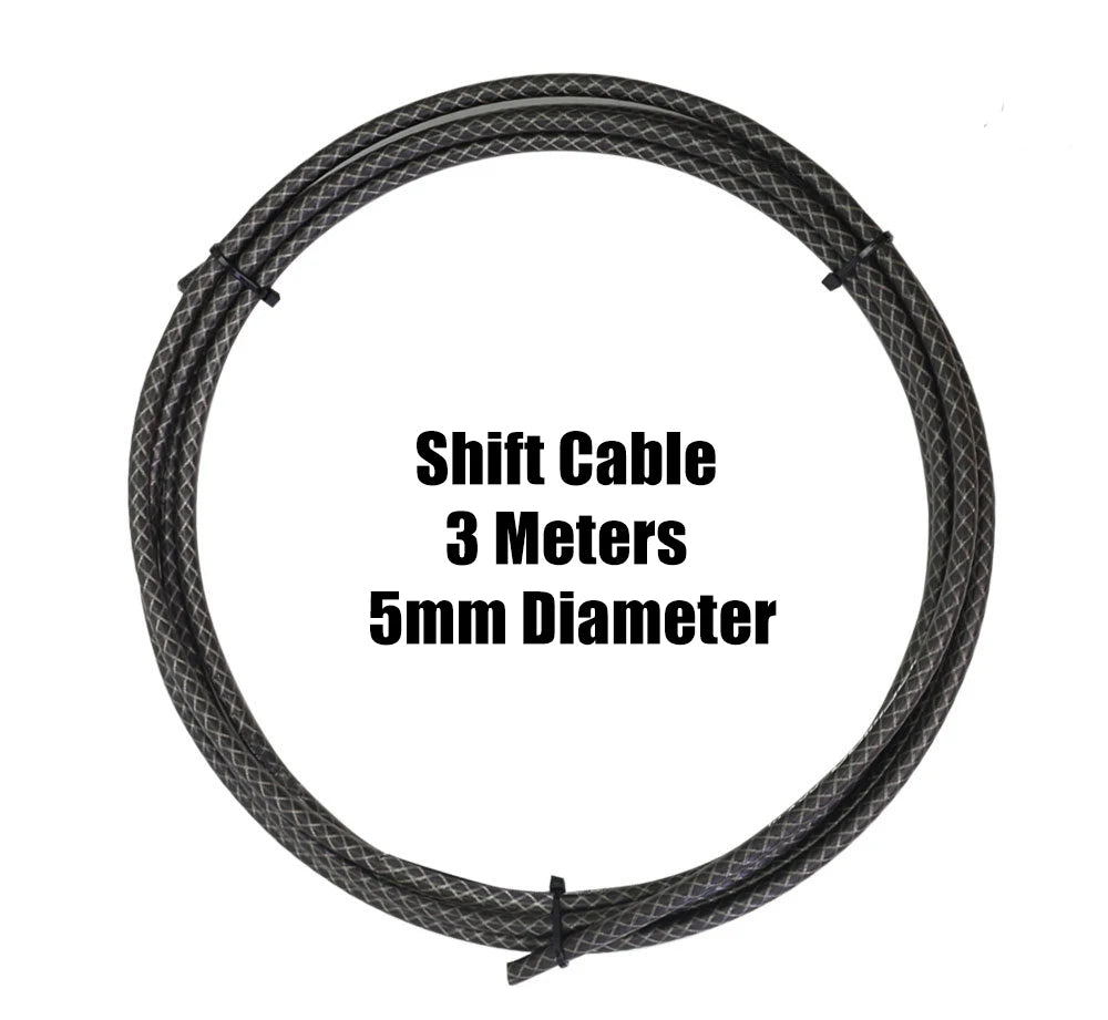 3 Meters Bike Braided Cable Slick Lube Shift Housing Weave Brake Hose Derailleur Shifter Line Wire For Road Mountain Bicycle