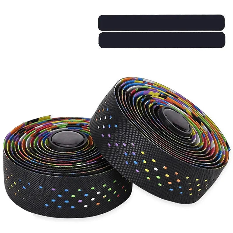 New Road Bike Handlebar Tapes Shock-absorbing Cycling Anti-slip Handlebar Bar Tape Wear-Resistant Bicycle Strap Bikes Belt