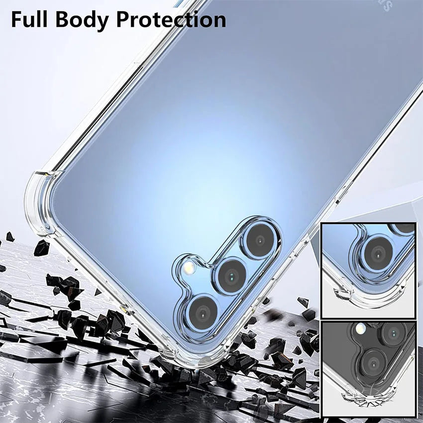 Samsung Galaxy A55 A54 A53 A52 A52S A51 A50 5G Phone Covers Shockproof Clear Silicone Soft Case For
