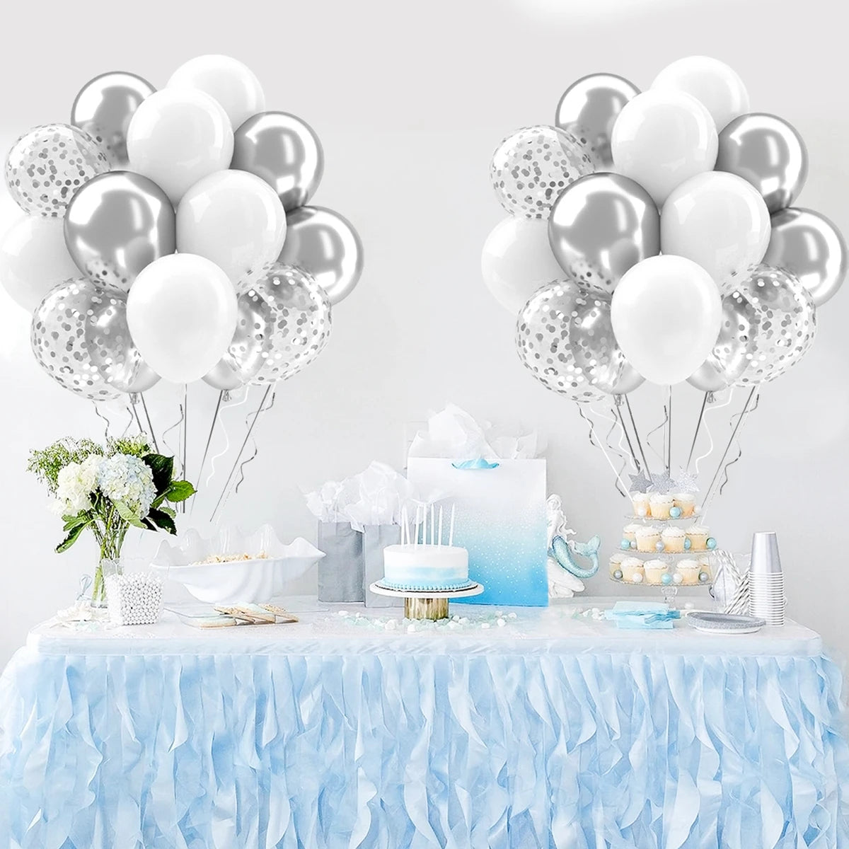 31/36/37/51/101Pcs Metallic Balloons Pearl Latex Balloon Gold Confetti Balloons for Birthday Weddings Baby Shower Party Decor