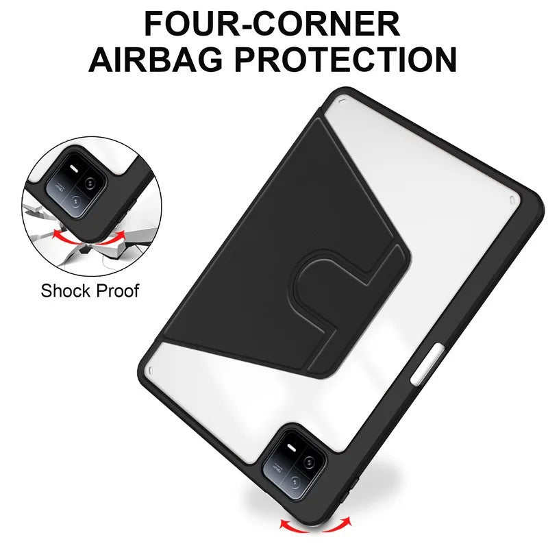 Shockproof Smart Case For Xiaoxin Pad 2024 11pro 12.7 2025 Funda Lenovo Tab M11 TB-330FU TB-331FC Rotation Cover With Pen holder