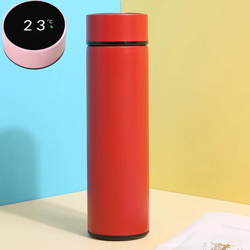 500ML Intelligent Insulation Cup Digital Display Temperature Cup 304 Stainless Steel Straight Cup Coffee Mug Thermal Tumbler