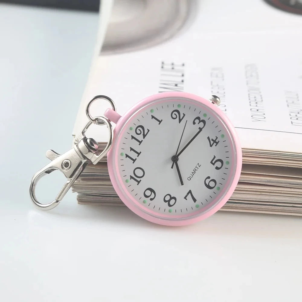 New Pocket Watch Keychain Remote Control With Battery Student Doctor Medical Vintage Watch