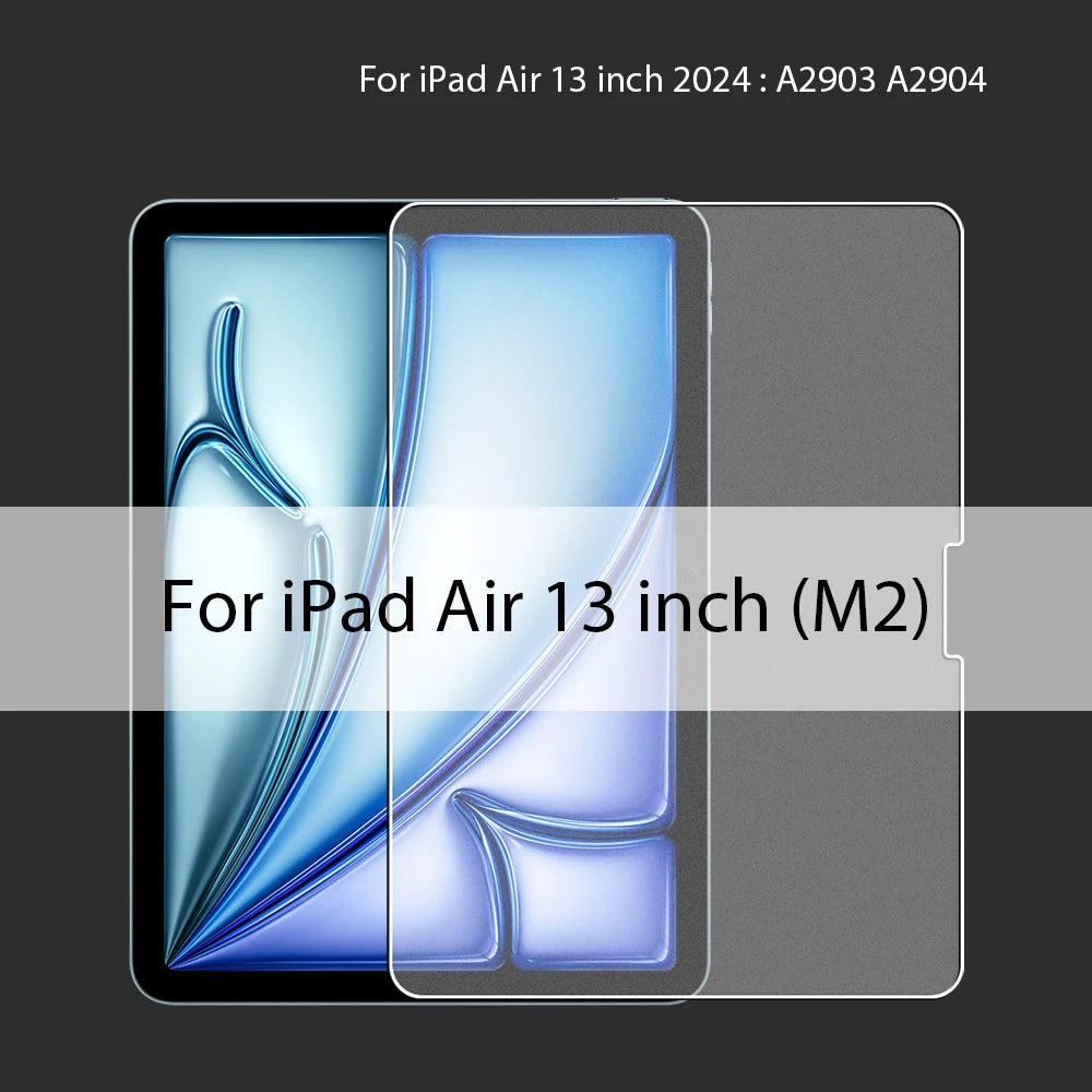 Matte Tempered Glass Screen Protector For Ipad Air 11 5 4 M2 Mini 6 Pro 13 M4 12.9 10 9 10th 9th Generation 10.2 2024 Paper Film