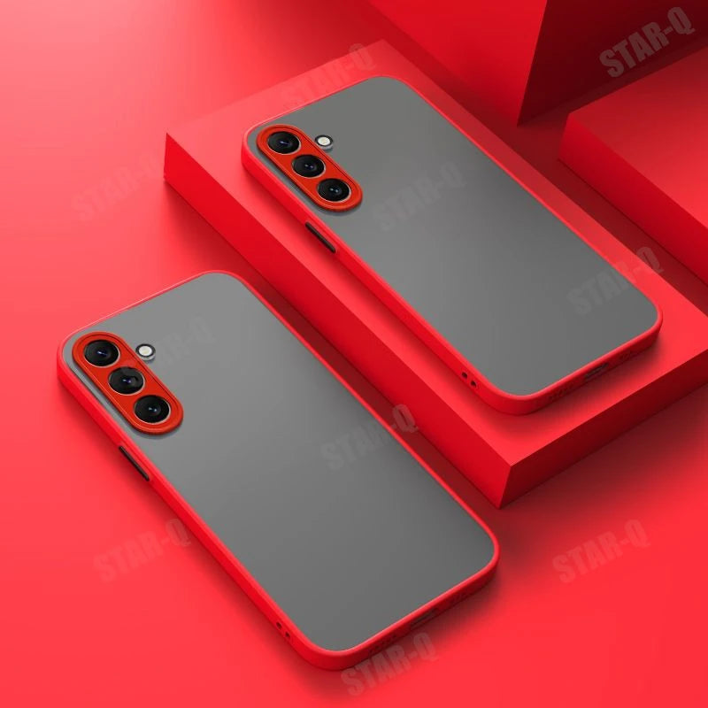 A 55 35 25 15 24 Matte Hard Case For Samsung Galaxy A55 A35 A25 A15 A24 A14 A54 A34 A05s 4g 5g Silicone Frosted Back Cover 34 54
