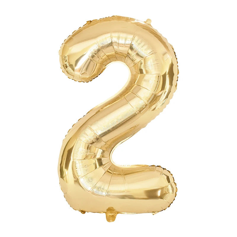 Gold Number Balloons 40 Inch Foil Balloon Adult Kids Birthday Anniversary Decoration Party Gold 0 1 2 3 4 5 6 7 8 9 Balloon