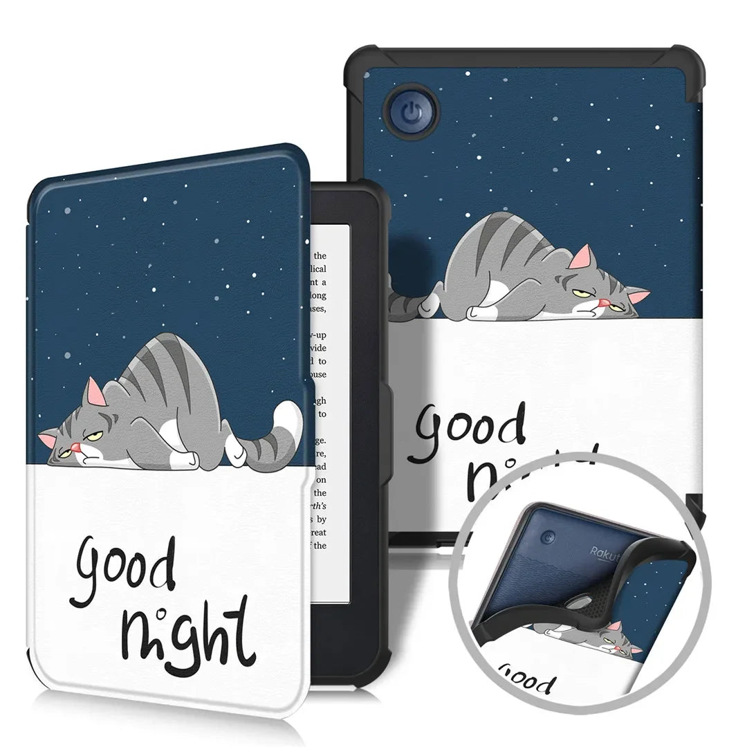 For Kobo Clara BW / Clara Colour 2024 Case 6 inch Auto Wake Sleep PU Leather Cover Soft Magnetic Ereader Hoesje N365 N367 Funda