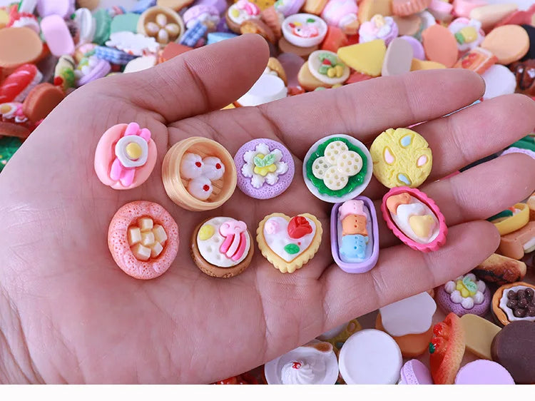 10-20PCS kids Miniature Dollhouse Food Supermarket Mini Snack Simulation Doll Kitchen Accessories Toys