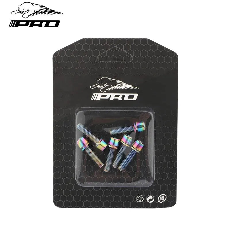 6PCS Bicycle Stem Screw Stainless Steel M5x18 Mountain Road Bike MTB Handlebar Fixing Bicycle Stem Bolts Cycling Accessories