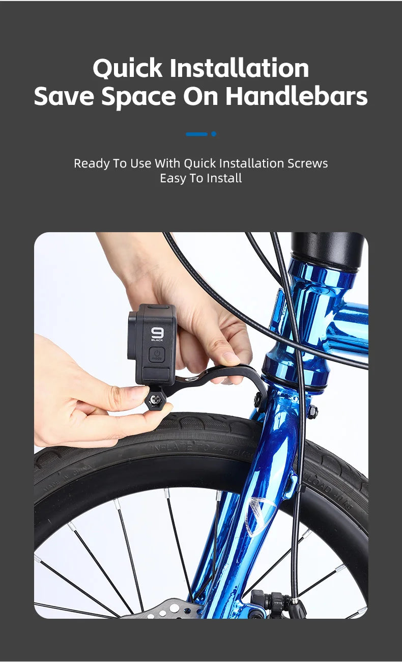 WEST BIKING Front Fork Light Holder Adjustable Aluminum Alloy Bracket For GOPRO Sport Camera Lamp Mount Stand Bike Accessories