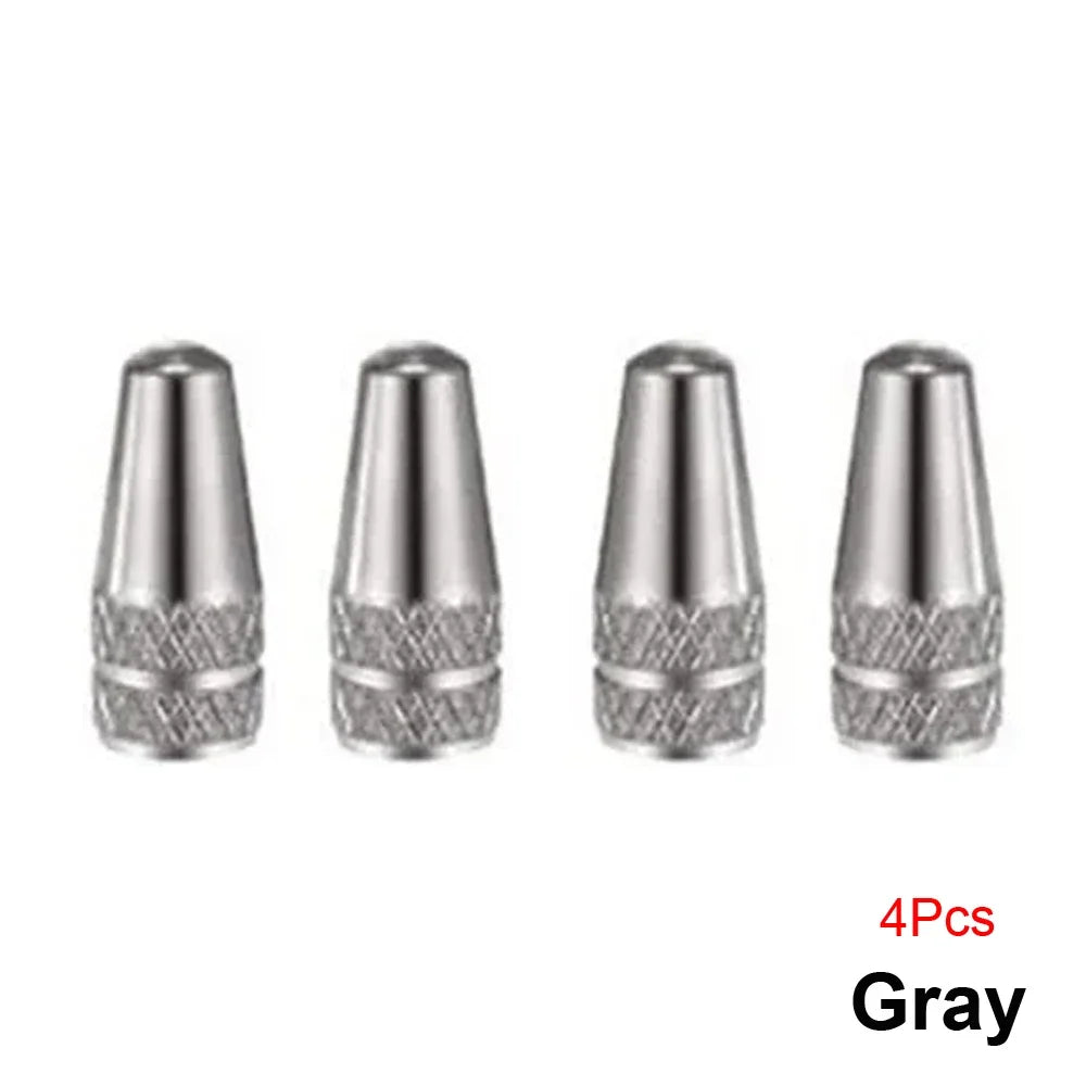 4Pcs/Set Aluminum Alloy Road MTB Track Racing Bike Tube Tyre Bicycle Tire Wheel French Valve cap Presta AIR Valve Caps