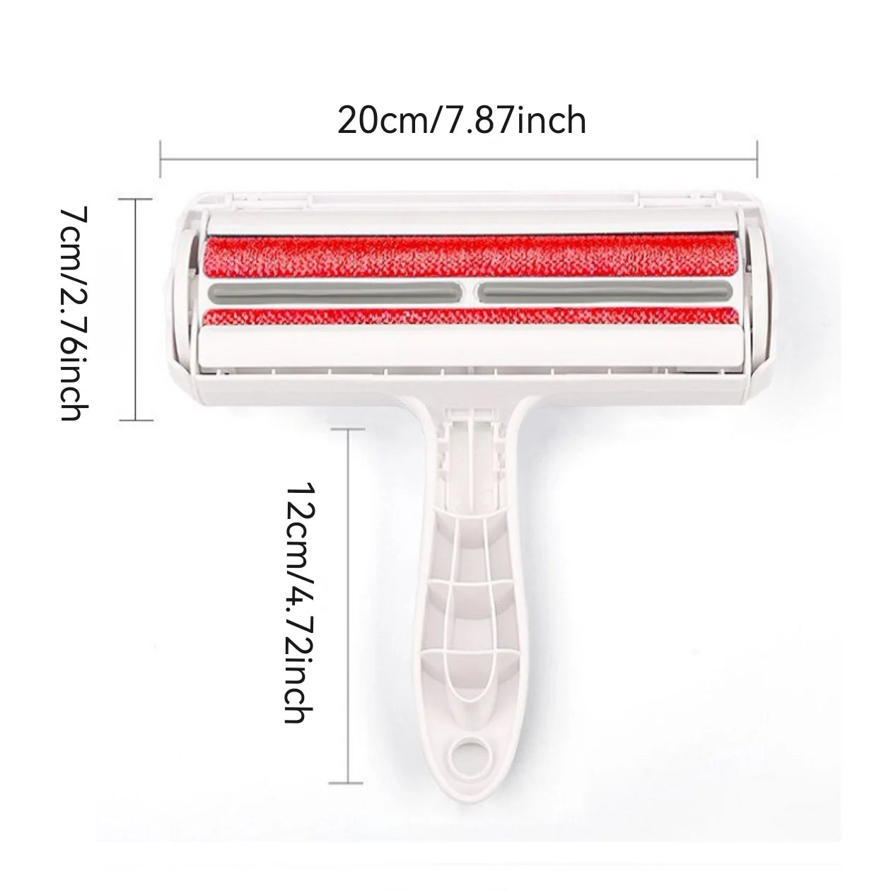Pet Hair Roller Remover Lint Brush 2-Way Dog Cat Comb Tool Convenient Cleaning Dog Cat Fur Brush Base Home Furniture Sofa Clothe