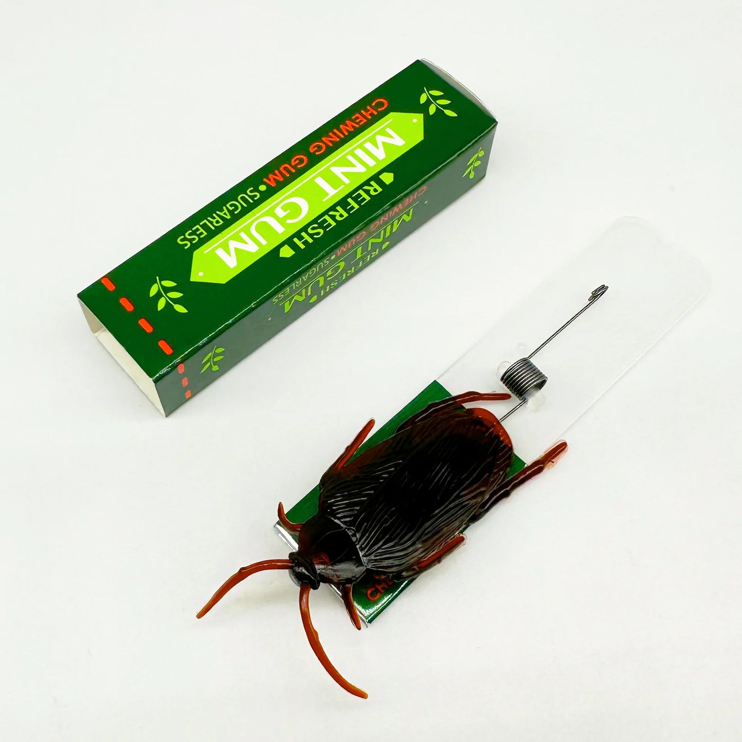 Simulation Cockroach Chewing Gum Creative Novelty Funny Toy Startled DIY Self-installation Simulation Chewing Gum