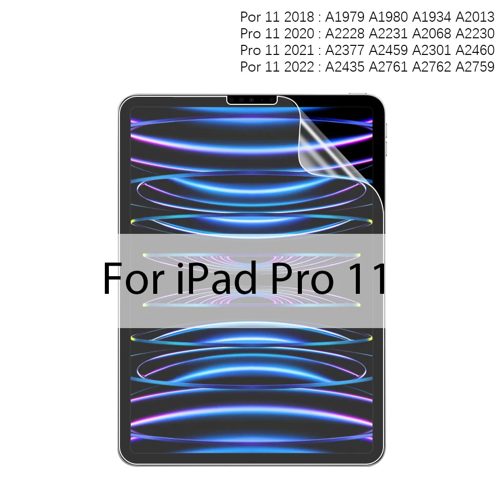 Like Paper Film Screen Protector For Ipad Pro 13 12.9 11 2024 M4 Air 4 5 3 10th 9th 8th 7th Generation Mini 6 Matte Film Writer