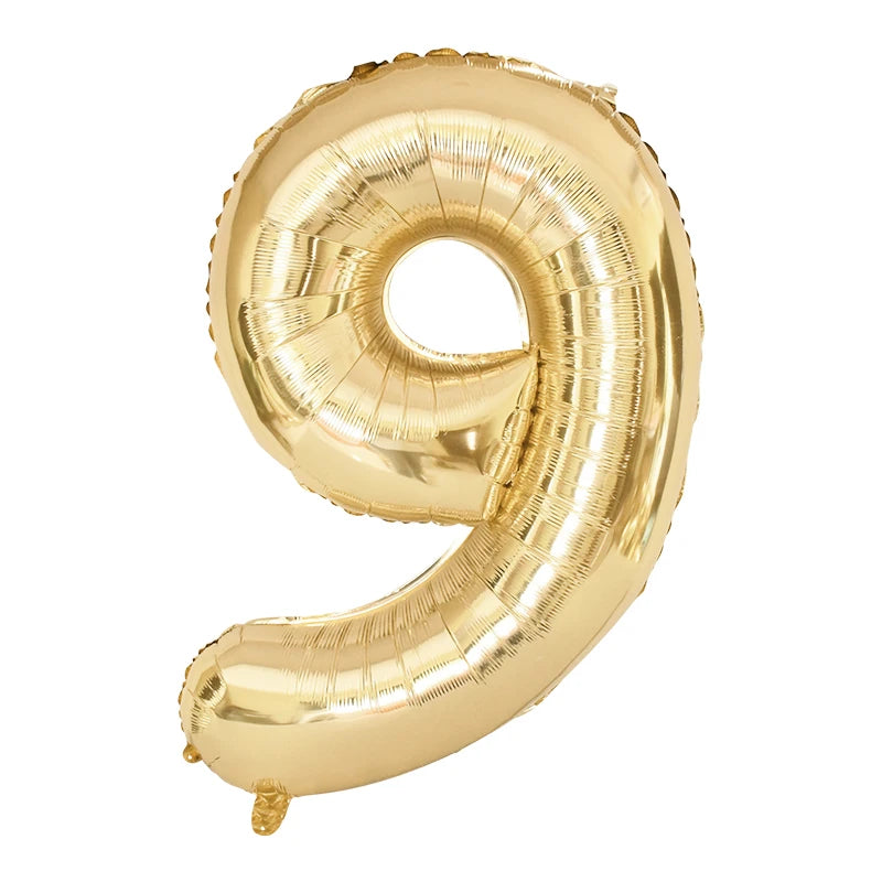 Gold Number Balloons 40 Inch Foil Balloon Adult Kids Birthday Anniversary Decoration Party Gold 0 1 2 3 4 5 6 7 8 9 Balloon