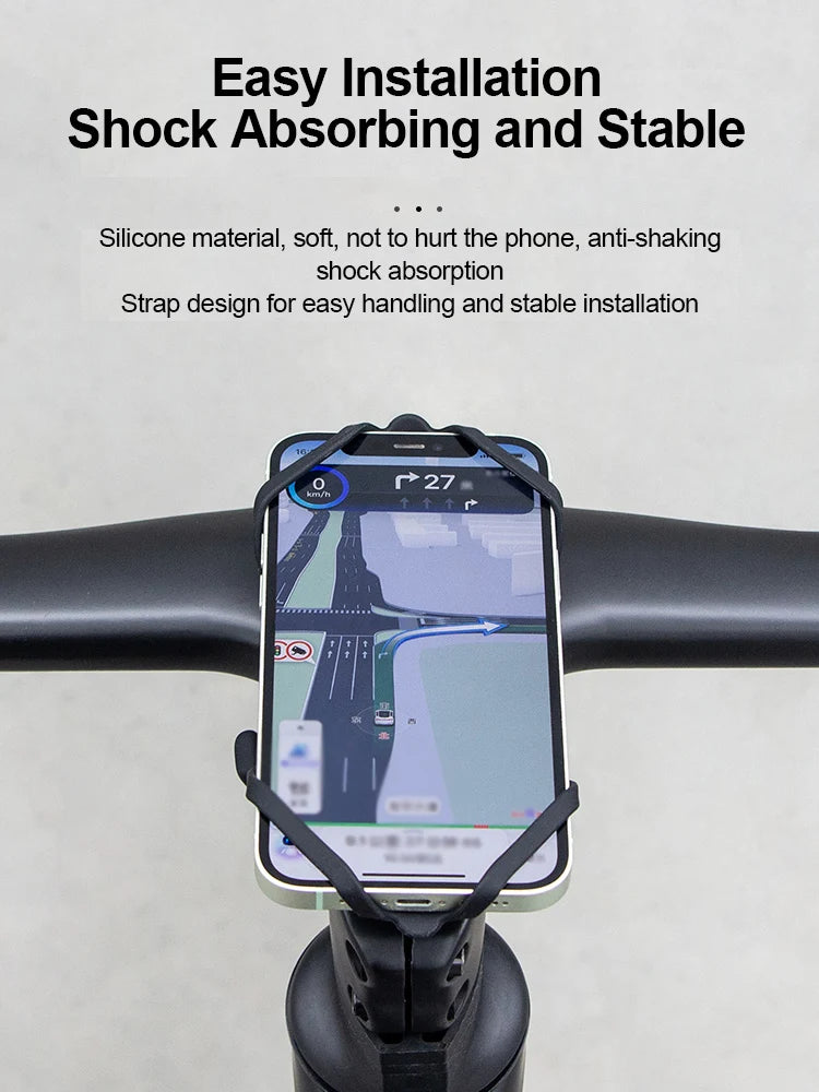 GUB Bicycle Dragonfly P9 Cell Phone Holder Road Bike MTB Silicone Mobile Phone Holder Normal Shaped Handlebar Universal