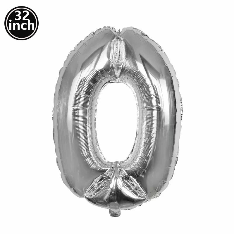 Multi Color Large Numbers 6 Balloon 32Inch 1 2 3 4 5 6 7 8 9 Birthday Ball Red Digit Bachelorette Balloons Figure Golob Balloons