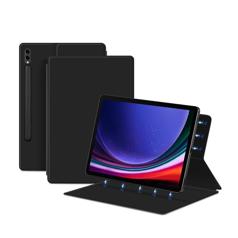 Magnetic Case for Samsung Galaxy S9 S8 Ultra Case Tablet Cover for Galaxy Tab S7 S9 FE Plus Case Slim Protective Leather Funda