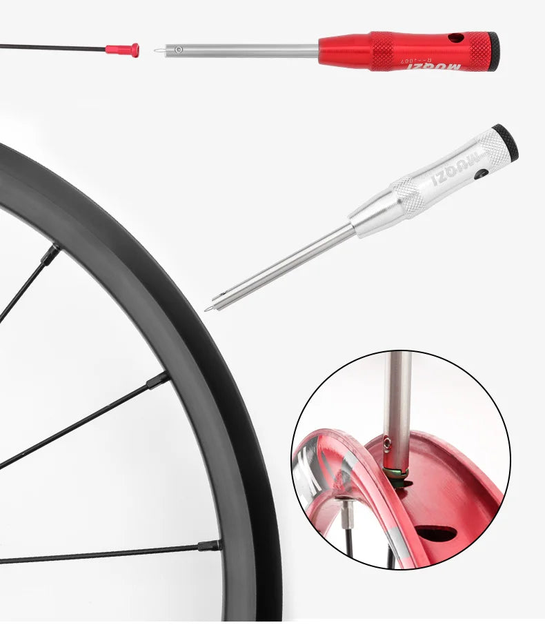 MUQZI Spoke Nipple Driver Tool MTB Bike Spoke Nipple Removal Installation Wrench Bicycle Spoke Nipple Insertion Tool