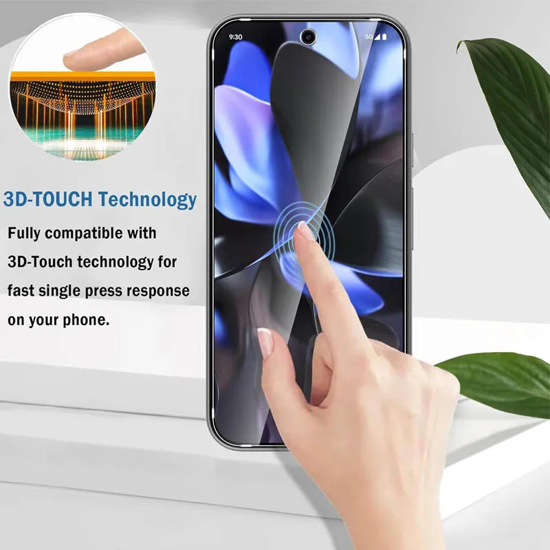 Fingerprint unlock Glass for Pixel 9 Pro 8A 9A 7 6A 7A 8 Pro Screen Protector Pixel 9 Pro XL Tempered Glass for Google Pixel 9