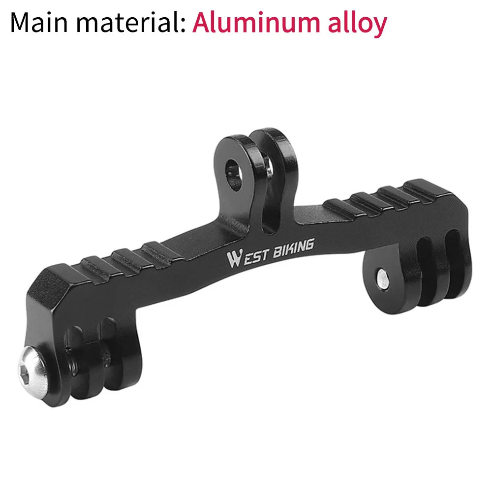 Bicycle Computer Holder Base Bike Camera Mount Holder Bracket Adapter Aluminum Alloy Bicycle Camera Light Mount for Garmin Gopro