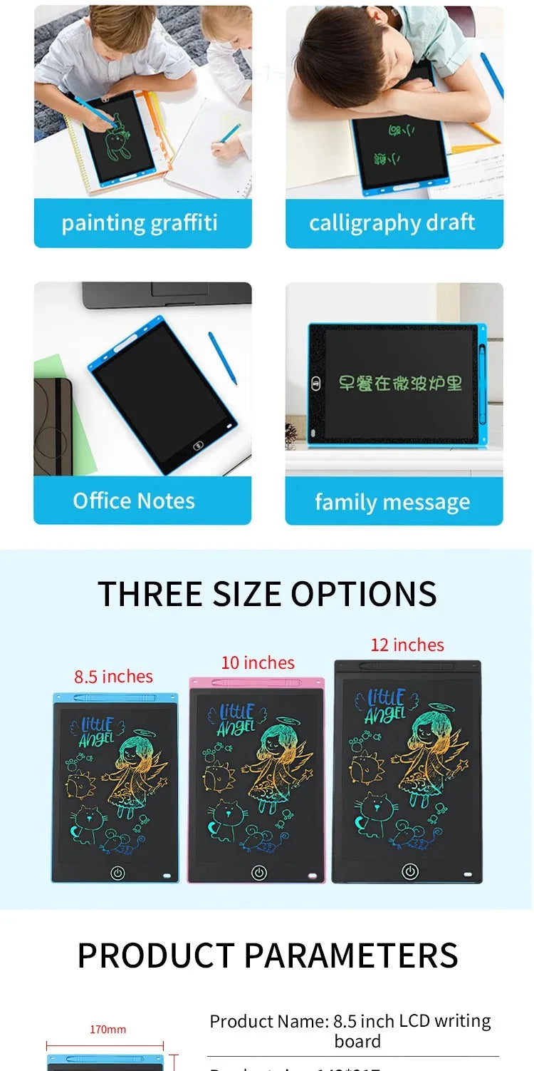 LCD Writing Tablet Board,Drawing Tablet Children Toys, Educational Toys for 3 4 5 6 7 Year Old Girls Boys Baby Kids Toys