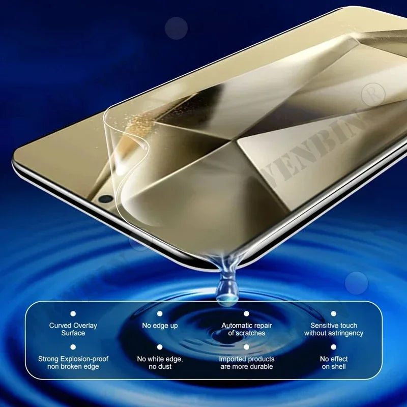 5 Pcs Full Cover Hydrogel Film For Samsung S25 S24 S23 Ultra Plus S24 FE Galaxy A56 A55 A35 A36 A16 A15 Screen Protector