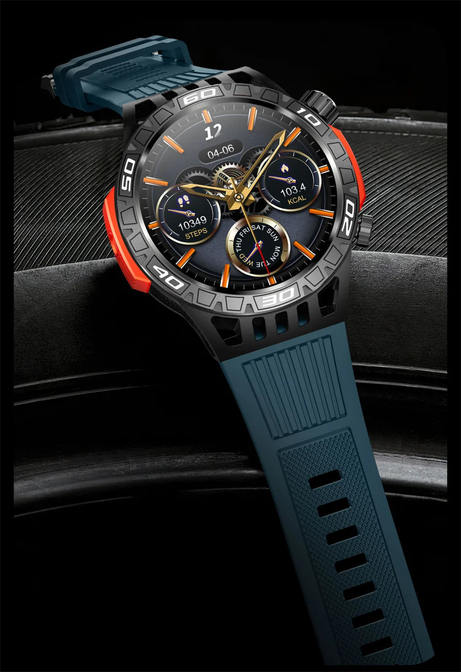 Outdoor Military Smart Watch Men's With LED lighting Bluetooth Call Smartwatch 3ATM IP68 Waterproof Compass Sports Fitness Watch