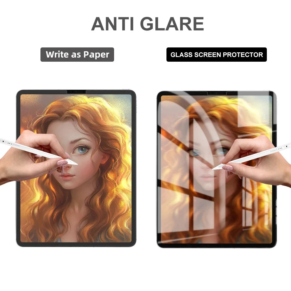 Paper-feel Screen Protector For iPad Air 6 2024 Pro 13 inch for iPad Pro 11 12 9 for iPad Air 4 5 iPad 10th Generation 10.2 Mini