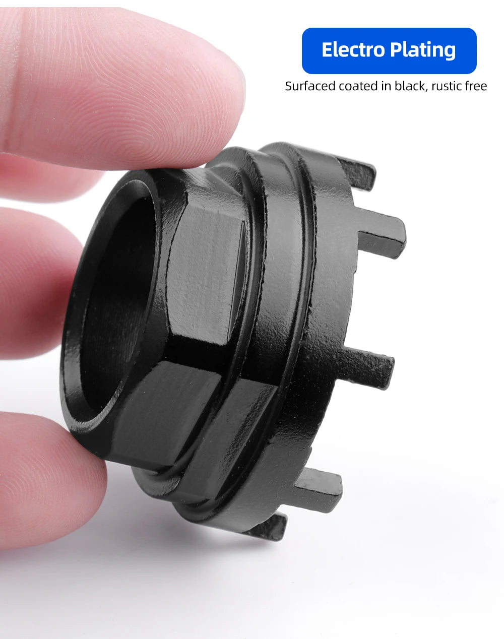 Eight Notch Tool Bicycle Drive-side Bottom Bracket ISIS BB Cups Install e-Bike 8 Teeth Fitting Chainring Lockring Removal Sleeve