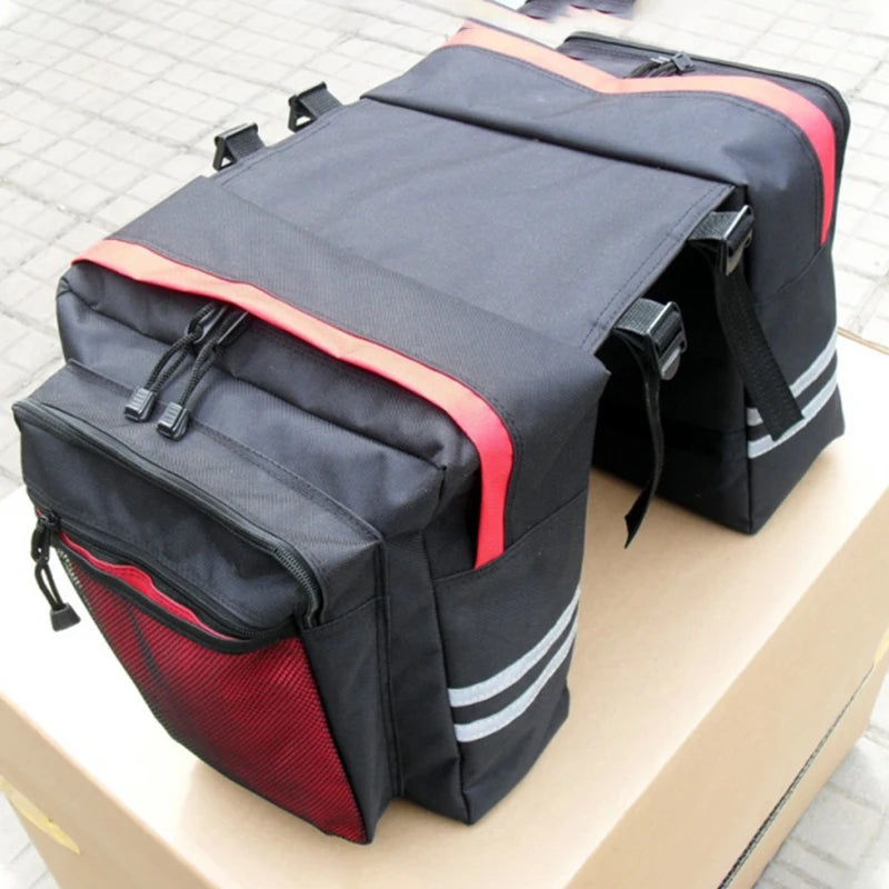 Cycling Double Side Rear Rack Bike 2 In 1 Camo Trunk Bag Mountain Road Bicycle Tail Seat Pannier Pack Luggage Carrier Bike Bag