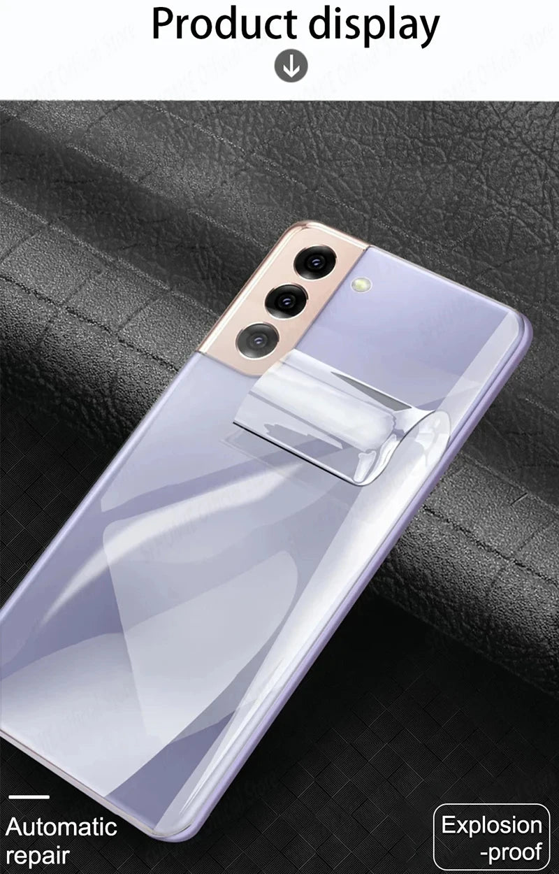 4PCS Back Hydrogel Film For Samsung Galaxy S21 S22 S23 S24 Ultra Screen Perotector Full Cover For Samsung S20 FE S23 S24 Plus