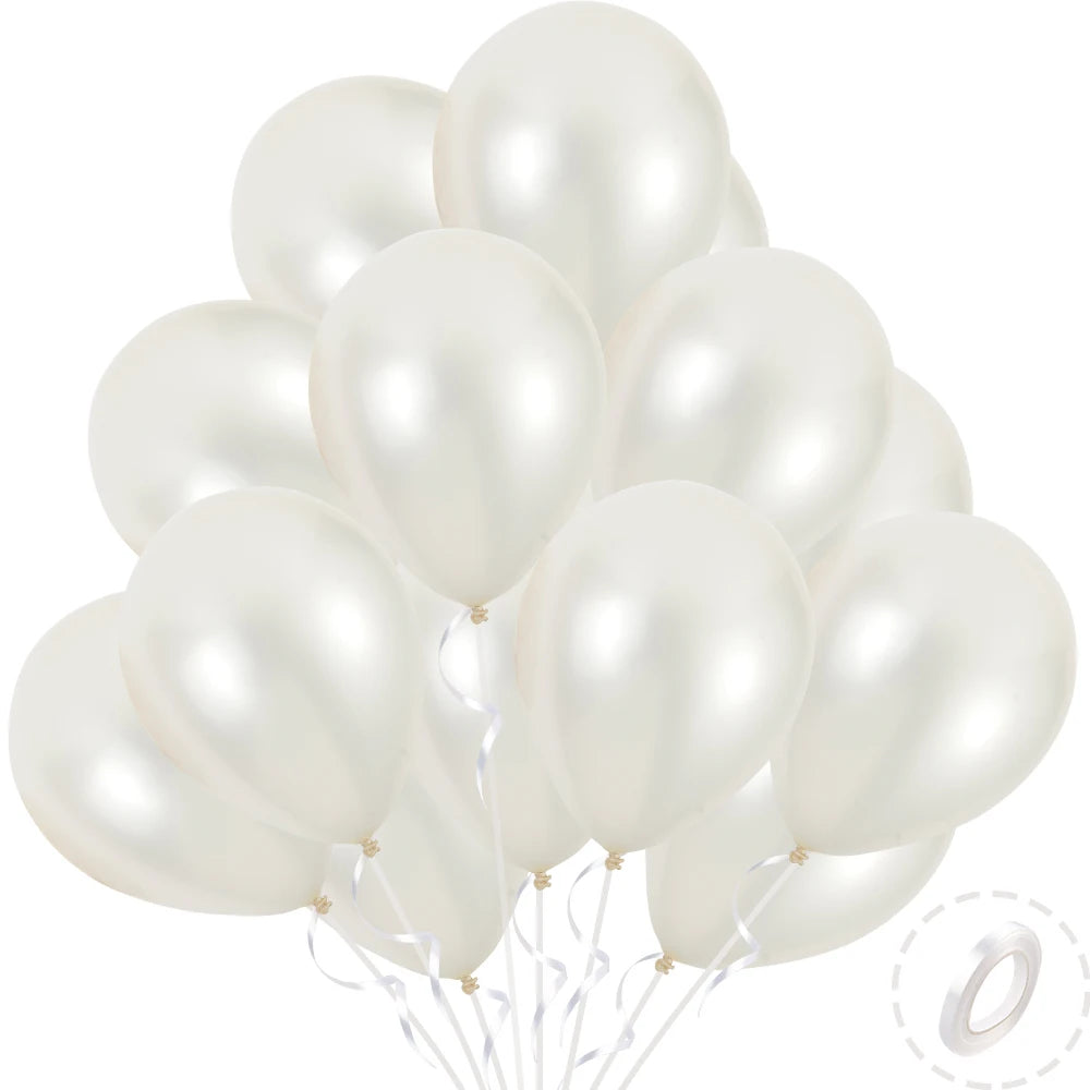 Milk White Pearl Balloon 5/10/12inch Latex Ballon Set Garland Wedding Birthday Decoration Party Supplies Baby Shower Globos Gift