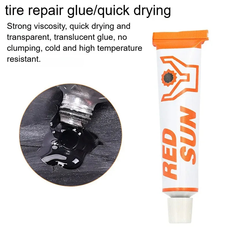 Bicycle tire repair kit 15pcs Cycling Inner Tube Puncture Patch Kits with repair patch Glue tire repair Bicycle accessories