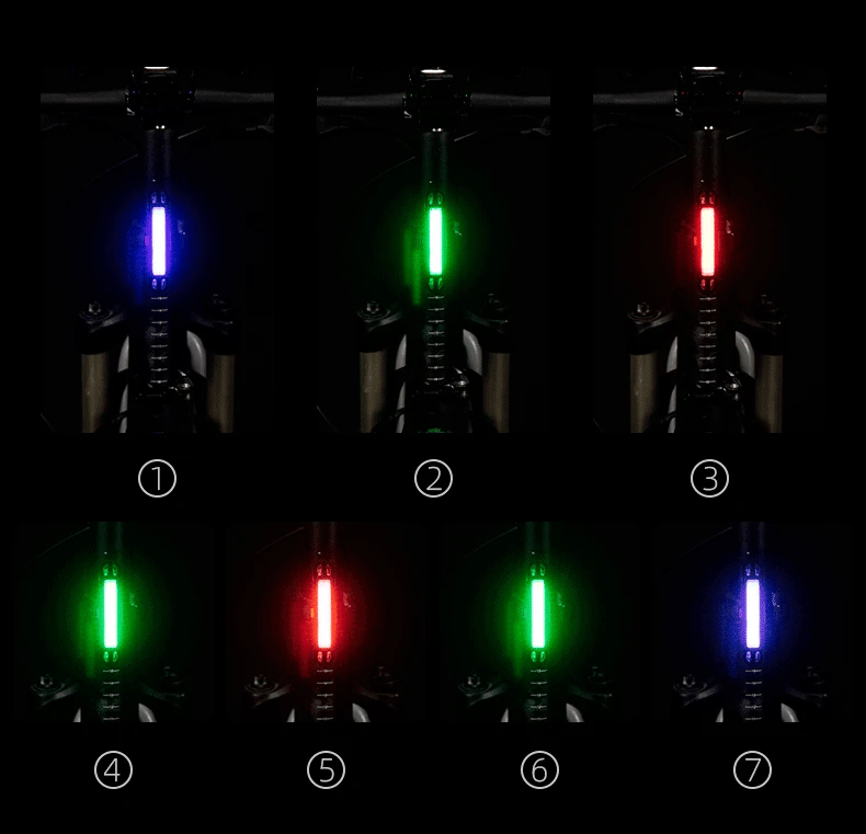 ROCKBROS Bike Tail Light Waterproof Seatpost Warning Bicycle Rear Light MTB Road LED Lamp Tailight USB Charging Cycling Light