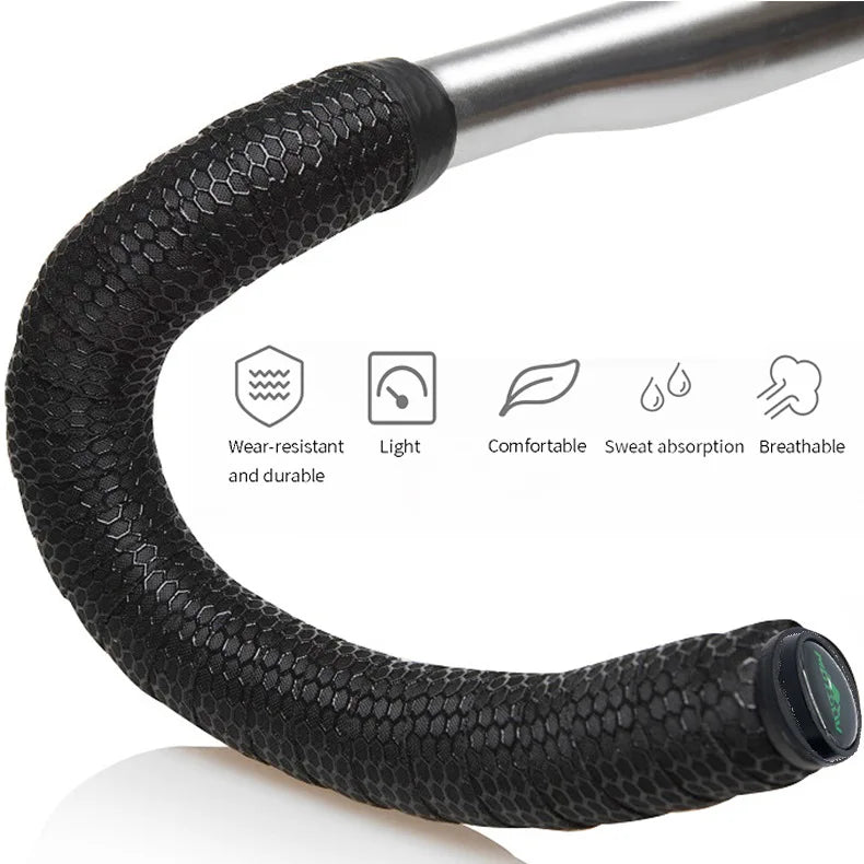 1Pair Road Bike Handlebar Tape Anti Slip Silica Gel Handlebar Tape Shock Absorption Cycling Bar Tape Bicycle Accessories