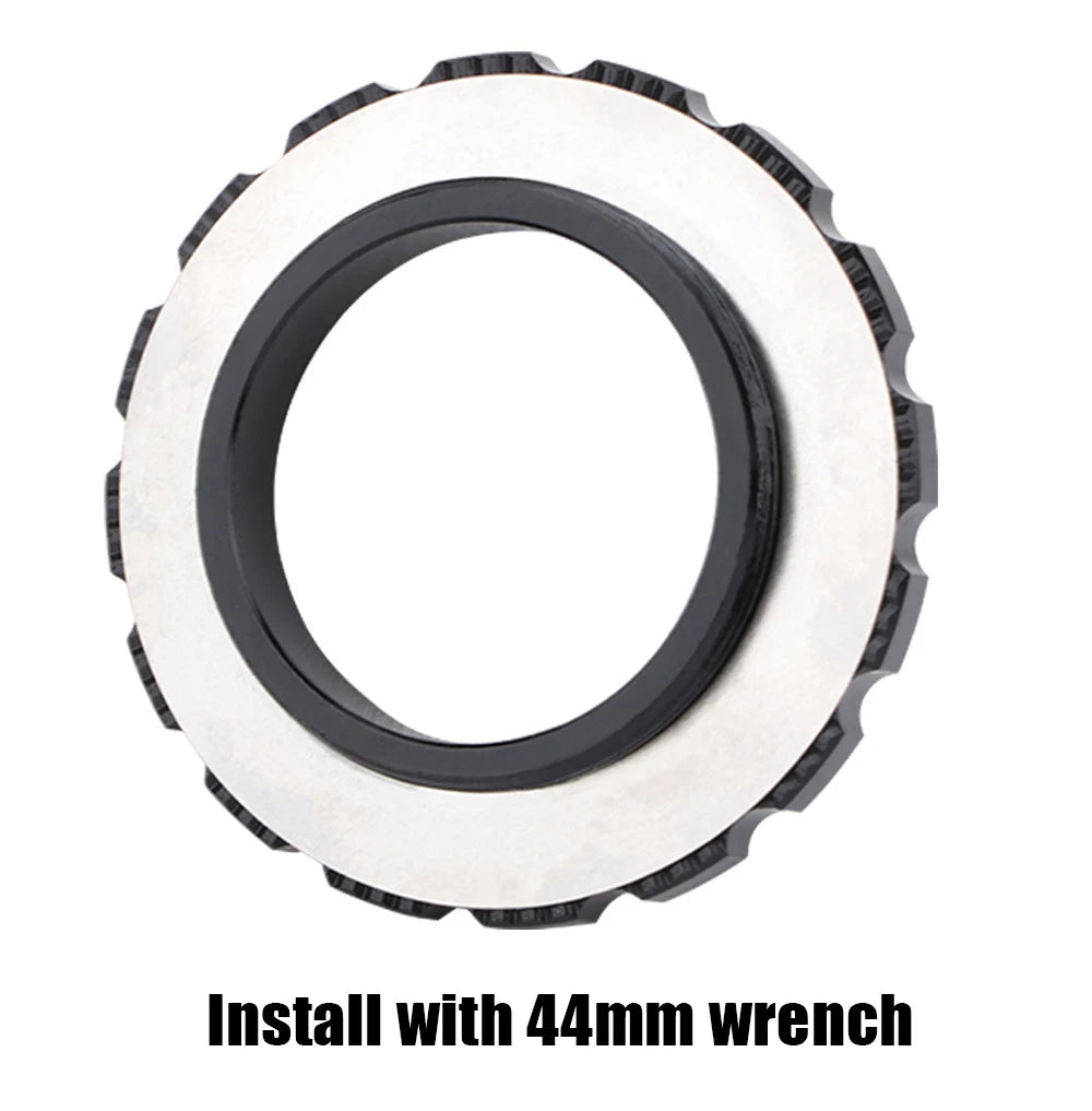 Bicycle Centerlock Lockring and Spacer Bike Center Lock Cover Wrench for 6 Bolt Disc Brake Rotor Wheelset Hub Aluminium Alloy