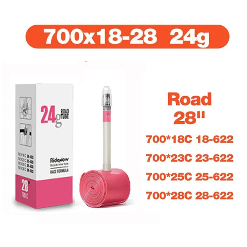 RideNow Ultralight Bike Inner Tube 700c Road Bicycle TPU Inner Tube French Valve Schrader SCHRADER Converter Bike inner Tubes