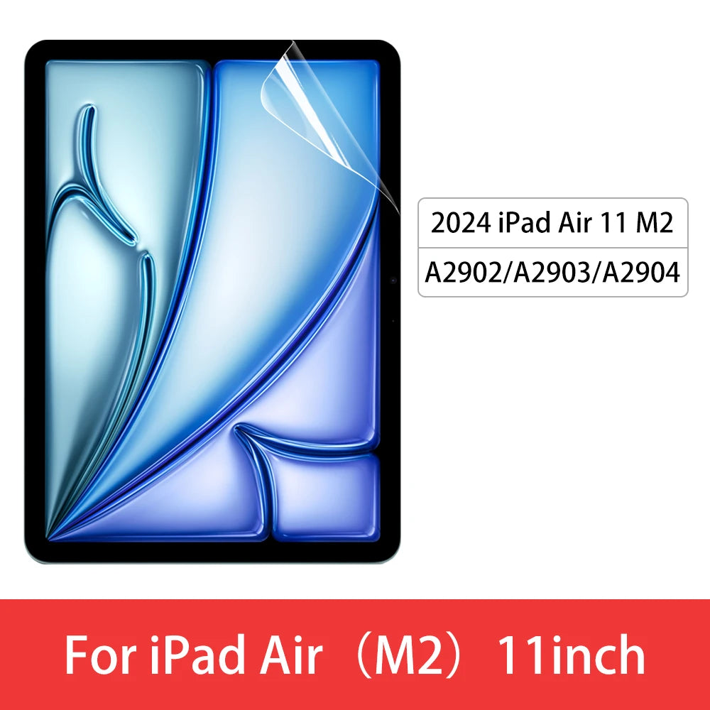 For iPad Air 6 2024 Pro 11/13 M4 Screen Protector Film Paper Feel Matte PET Painting for iPad 7th 8th 9th 10th Generation