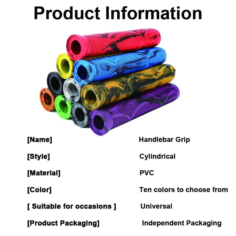 Length Scooter Bike Grips Rubber MTB Handlebar Grips Soft Comfortable Bicycle Handle Covers Non-slip Cycling Cuffs Durable Parts